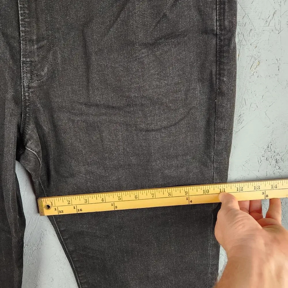 Lucky Brand Jeans Mens 36x32 Black 121 Slim Stretch Pants Grunge Goth Skater